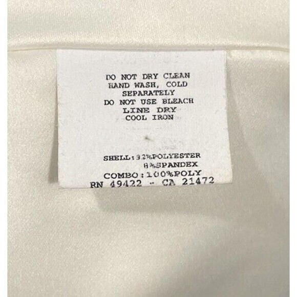 VTG Y2K Gunne Sax Jessica McClintock Satin Party Prom Bubble Dress Polka Dot 7‎ - Picture 9 of 10